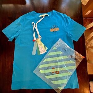 Off White Diagonal Spray S/S Tee. XL